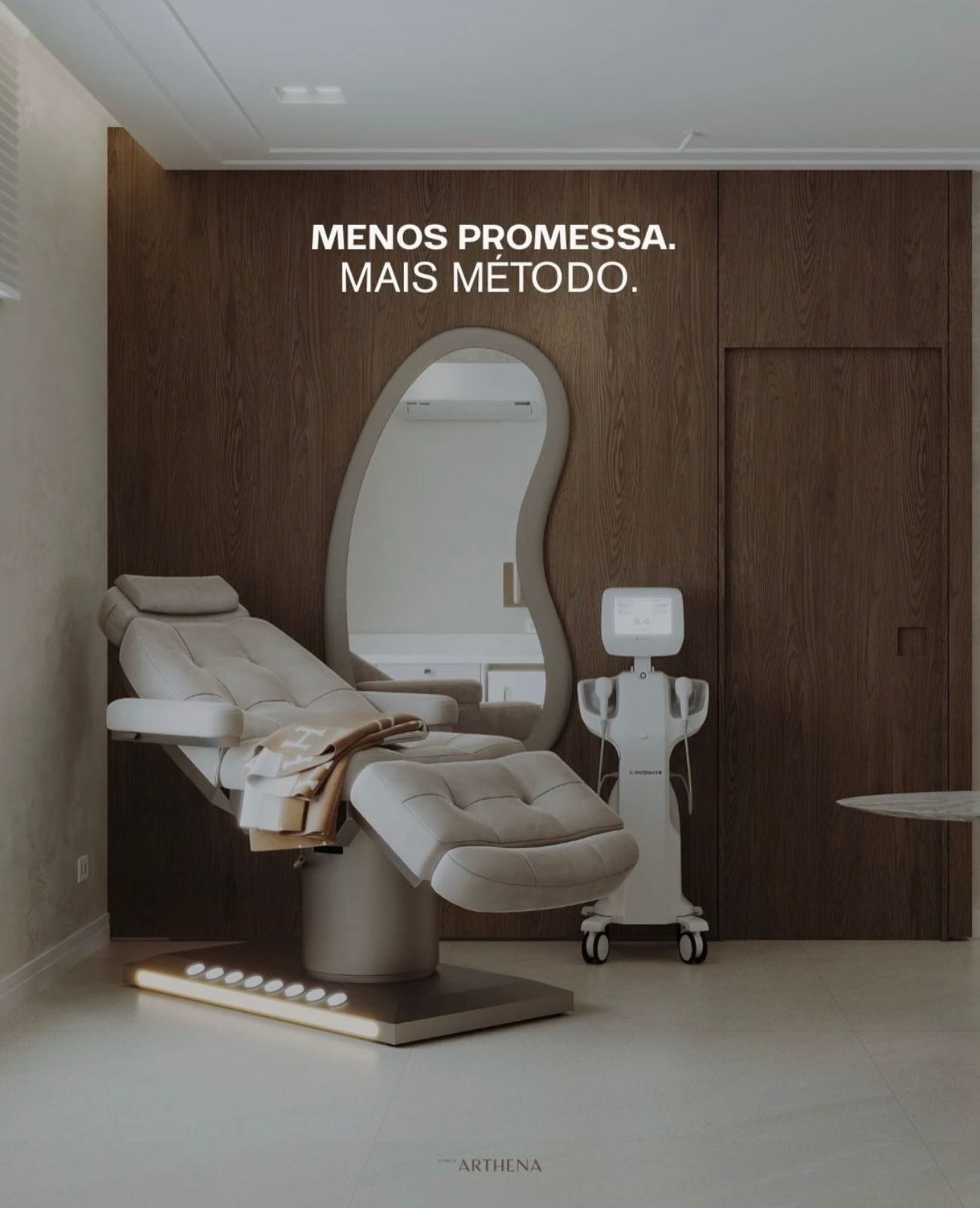 Interior premium da Clínica Arthena